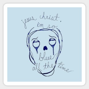 Phoebe Bridgers Lyric Portrait Sticker